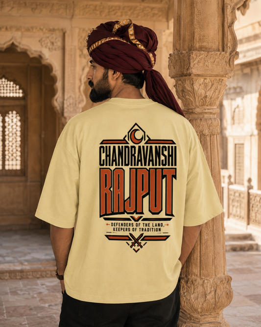 Chandravanshi Oversized Tshirt | Rajput Warrior Tee