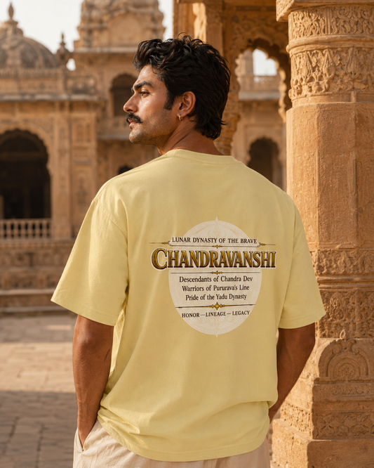 Chandravanshi Printed Front & Back Oversized Tshirt