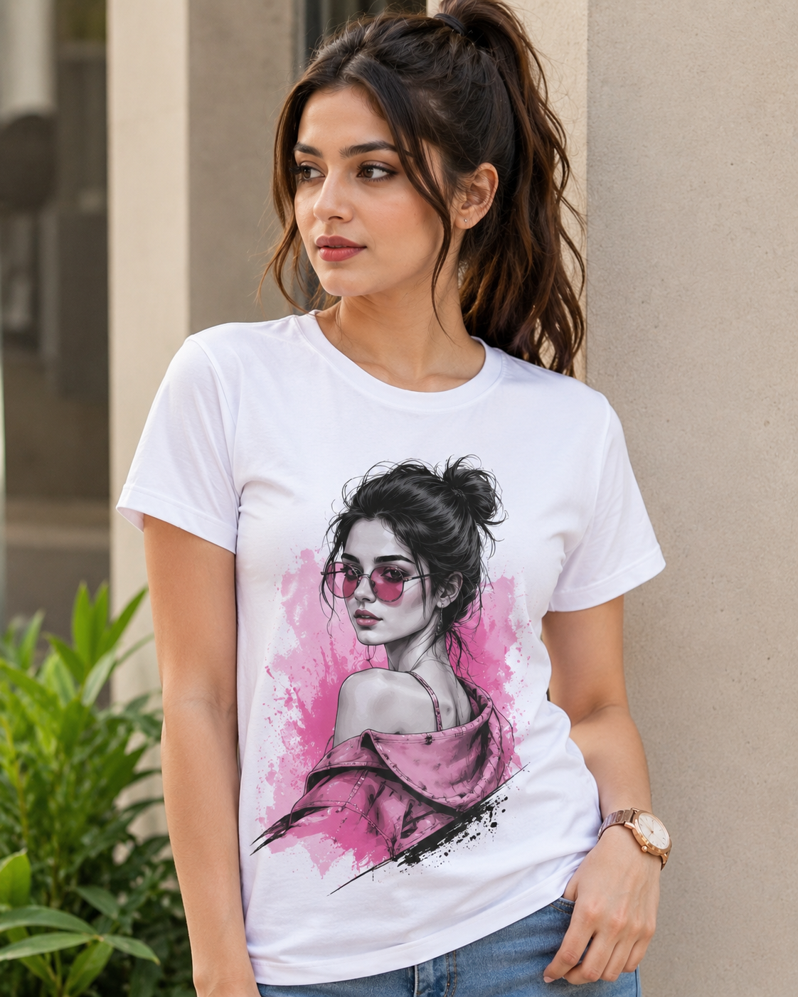Poly Cotton Tshirt For Women Silicon Washed | NERR Streetwear