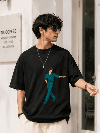 Men's Couple Tshirt ( His ) Reaching Hand Anime Boy Tee