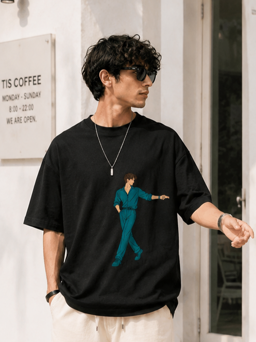 Men's Couple Tshirt ( His ) Reaching Hand Anime Boy Tee