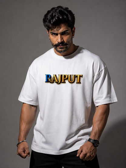 Front & Back Printed Rajput Honor Oversized T-Shirt