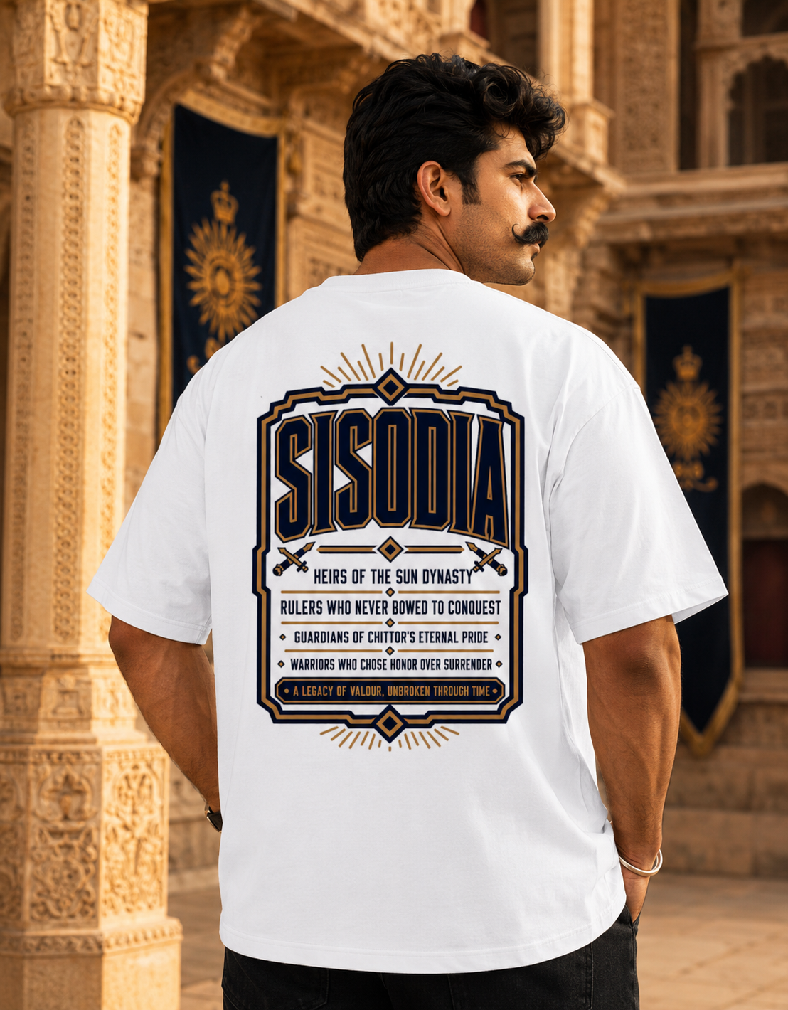 Sisodia Rajput Warrior Oversized Tee