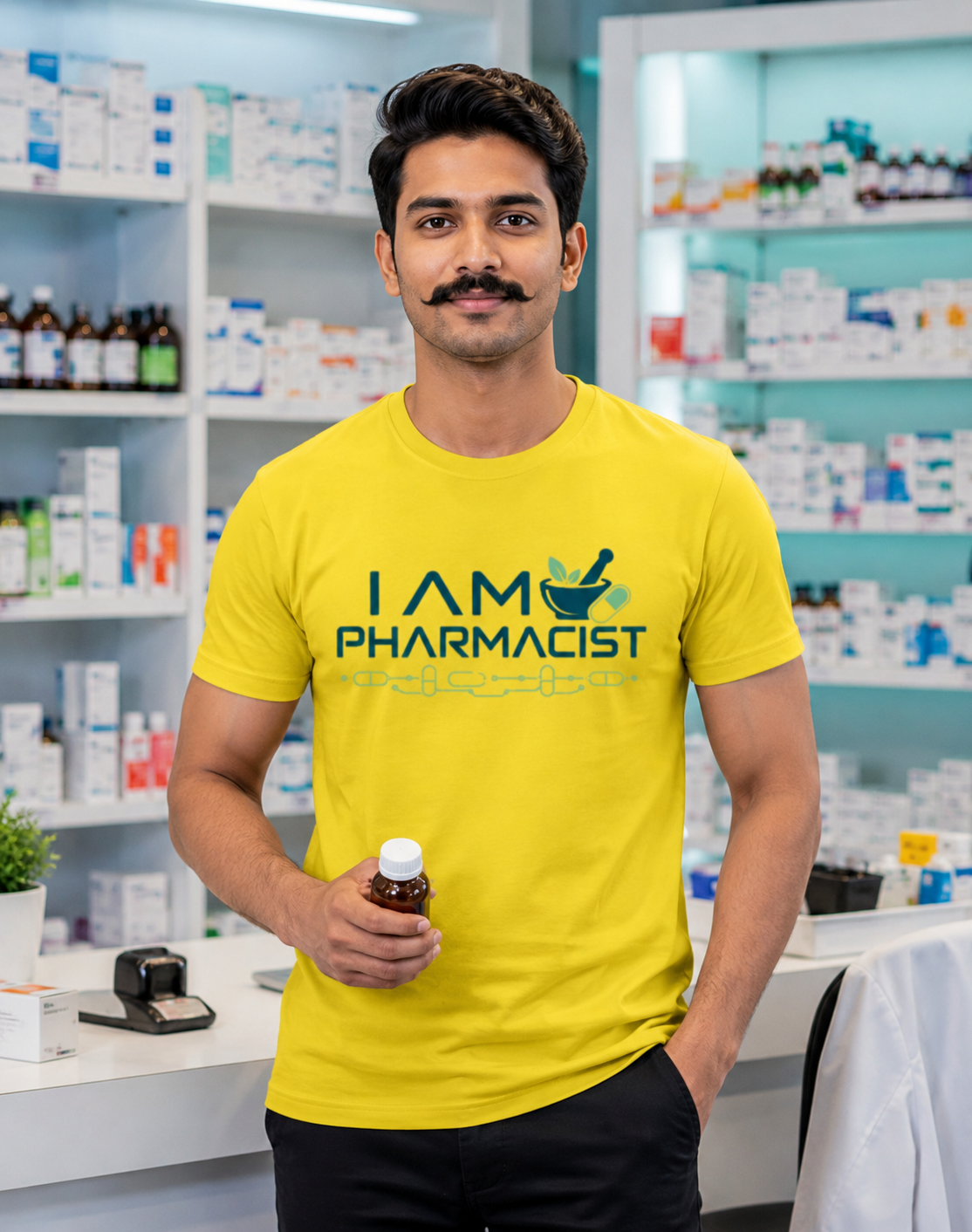 I Am Pharmacist Cotton Regular Tee |  NERR Streetwear