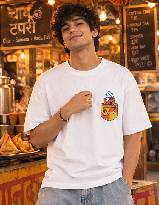 Kulhad Cartoon Pocket Printed Tee