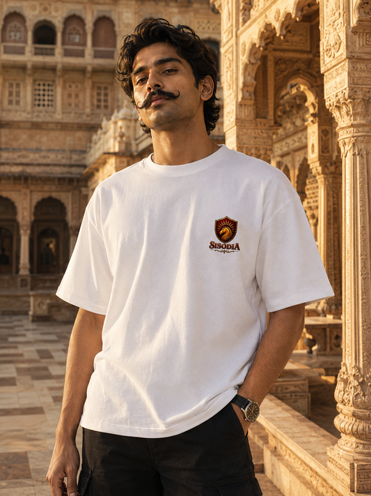 Sisodia Rajput Heritage T-Shirt — Rulers of Mewar | Maharana Pratap Tribute Oversized Tee