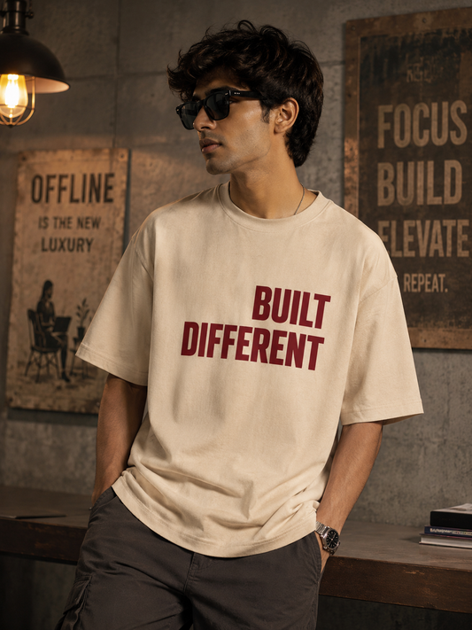 Built Different Motivational Fitness Tee