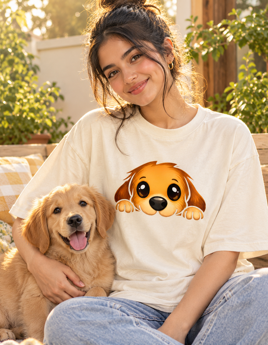 Dog Unisex Oversized Cotton T-Shirt