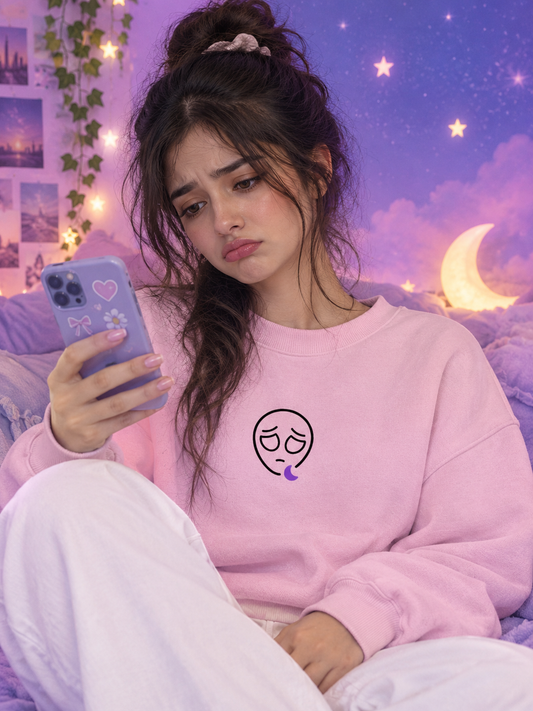 Sleepy Alien Printed Sweatshirt