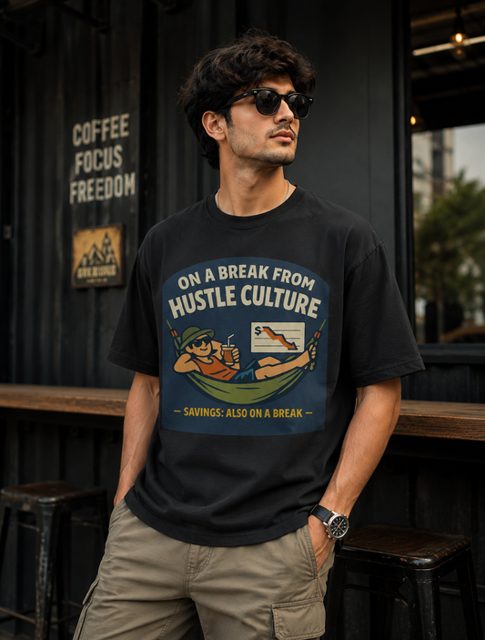 Funny Anti Hustle Meme Tee Quitting Humor Tee