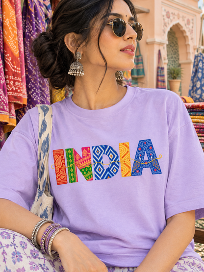 India Printed Graphic Oversized Unisex Tee