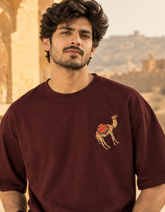 Rajasthani Camel Print | Unisex Indian Art | Streetwear Tee