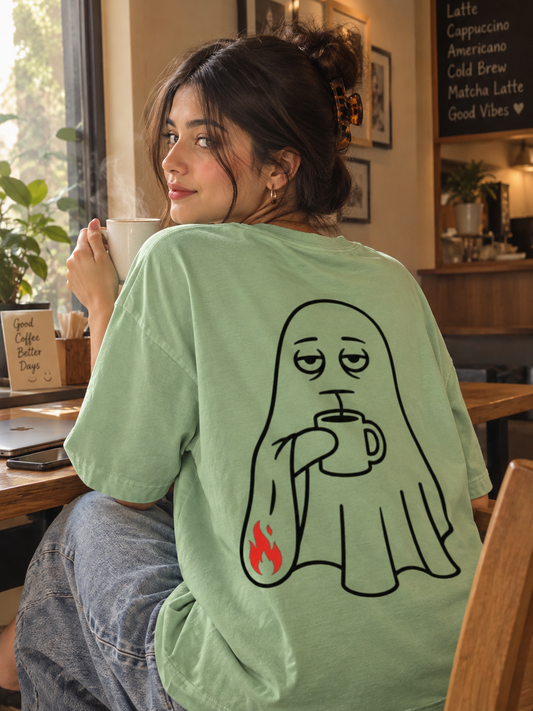 Ghost Oversized Drop Shoulder Tee