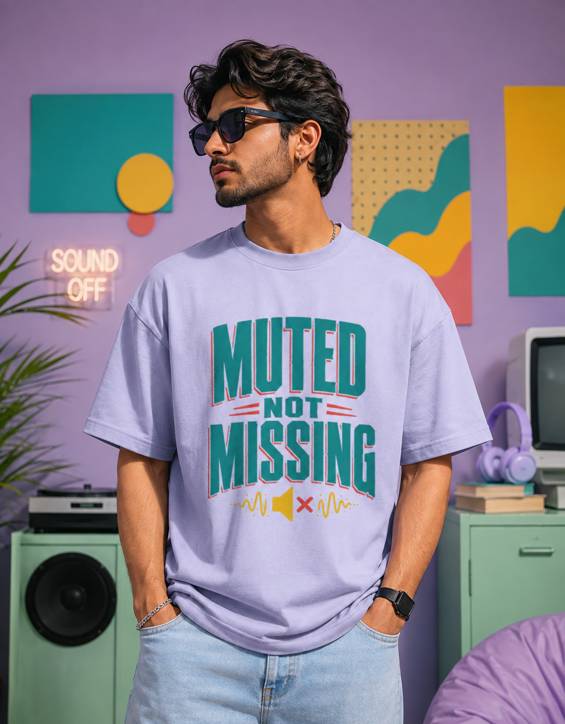 Introvert Quote Oversized Tee