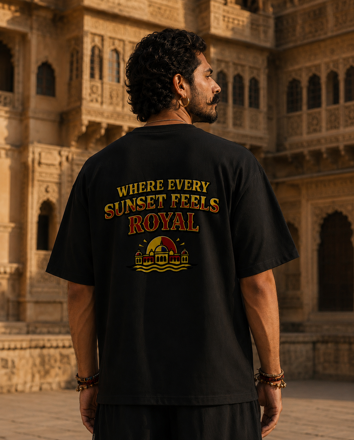 Udaipur Royal Sunset Front & Back Print Regional Premium Streetwear