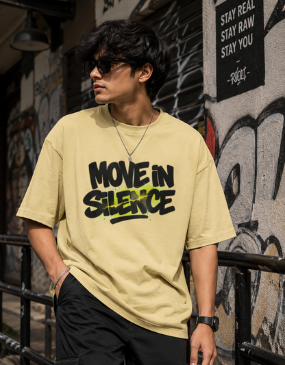 Move In Silence Graffiti Streetwear Tee