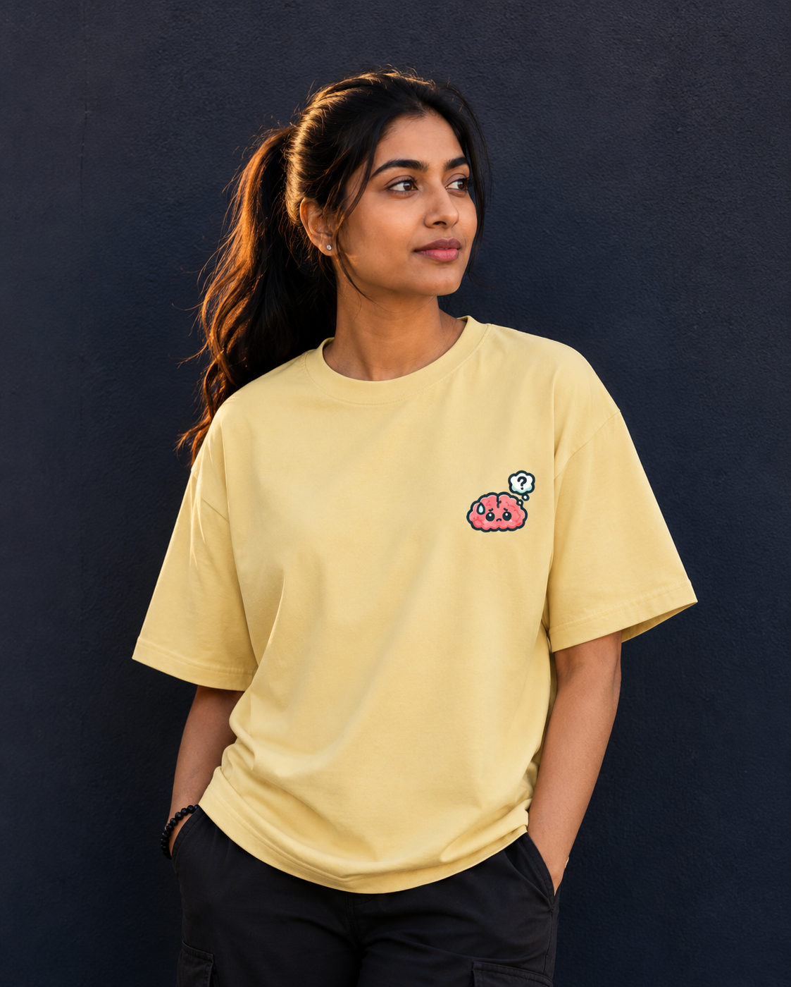 Related Cartoon Brain Meme Tee | Anxious Mind Meme Tee