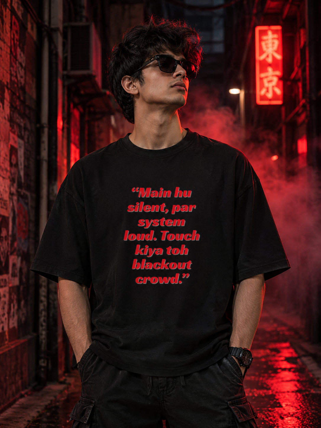 Oversized Men's T-Shirt to show Attitude