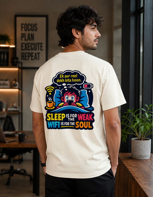 Front & Back Printed Funny Desi Meme Graphic Tshirt