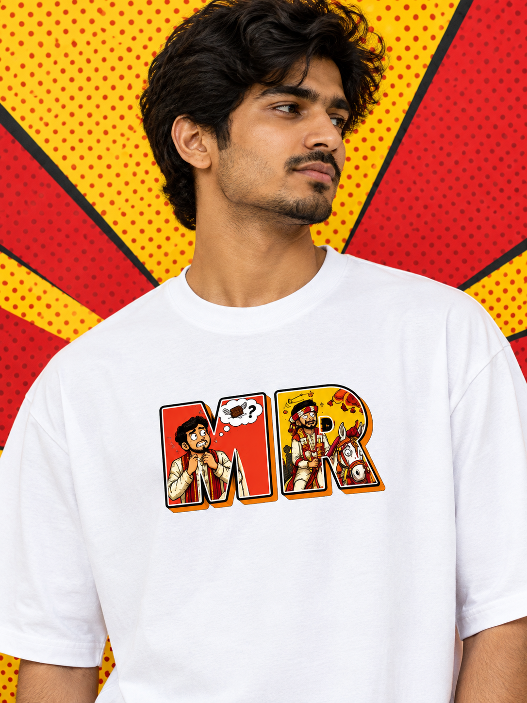 Funny MR Printed Oversized Unisex Tee