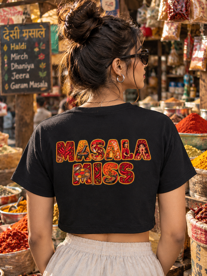 Masala Miss (no thread work) Printed Fitted Tee