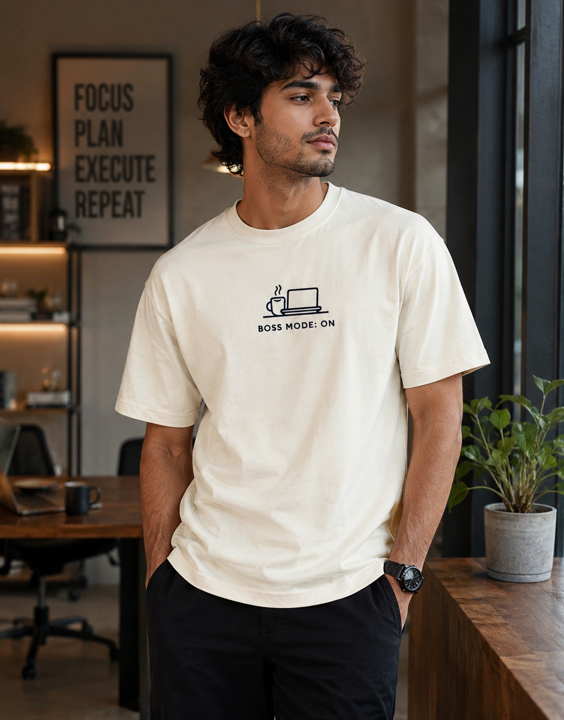 Front & Back Printed Funny Desi Meme Graphic Tshirt