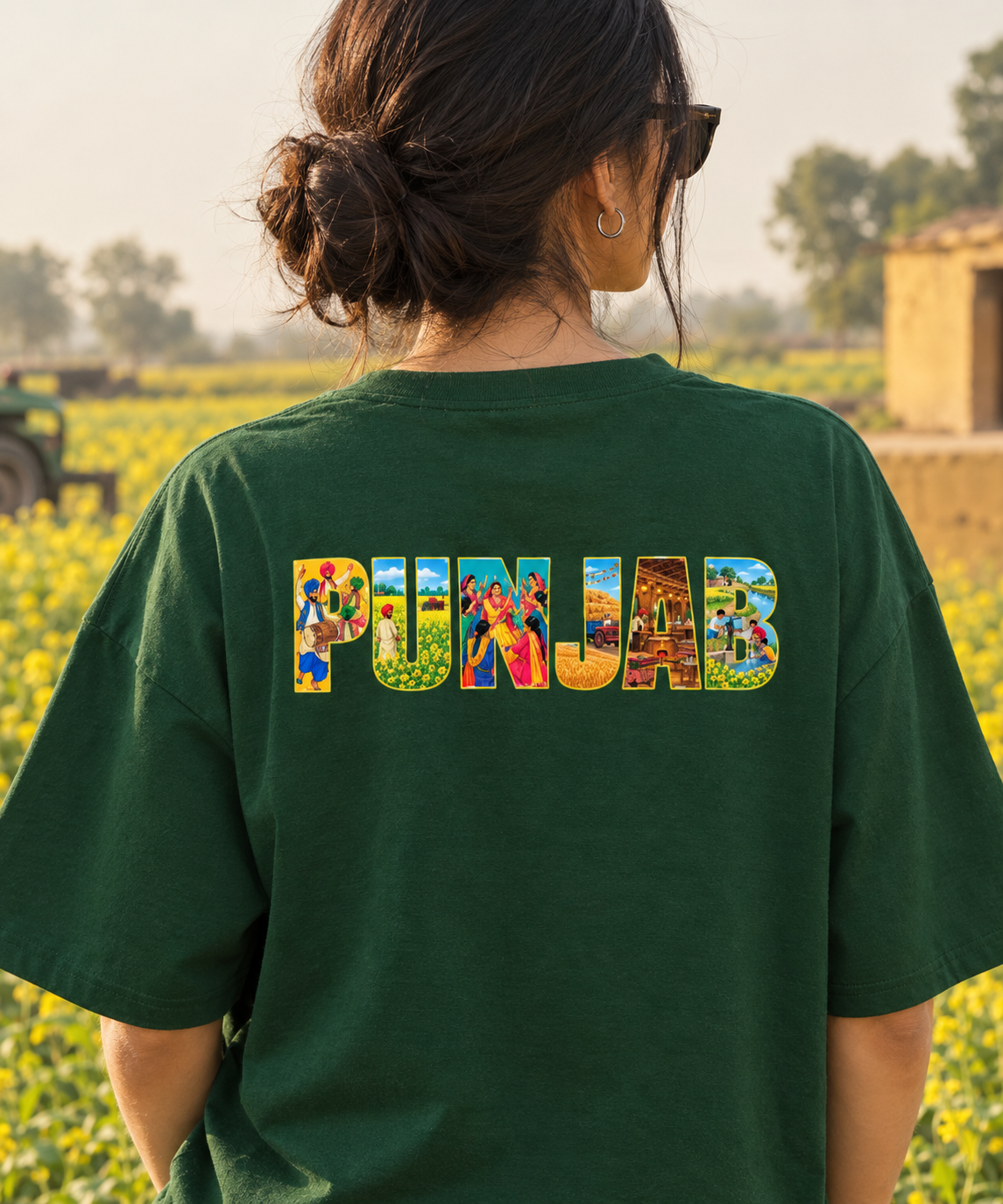 Punjab Printed Oversized Unisex Tee