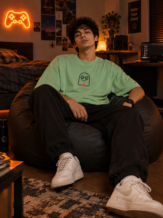 Ghost Oversized Drop Shoulder Tee