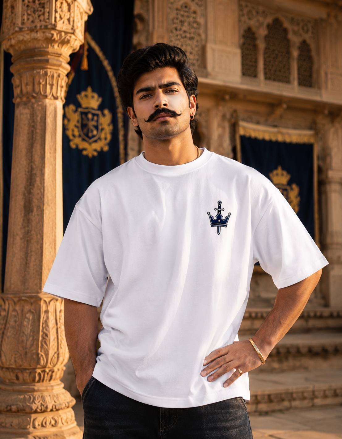 Sisodia Rajput Warrior Oversized Tee