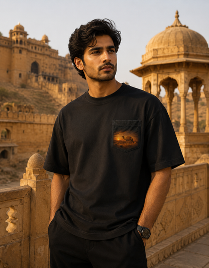 Desert Camel Graphic Oversized Tee