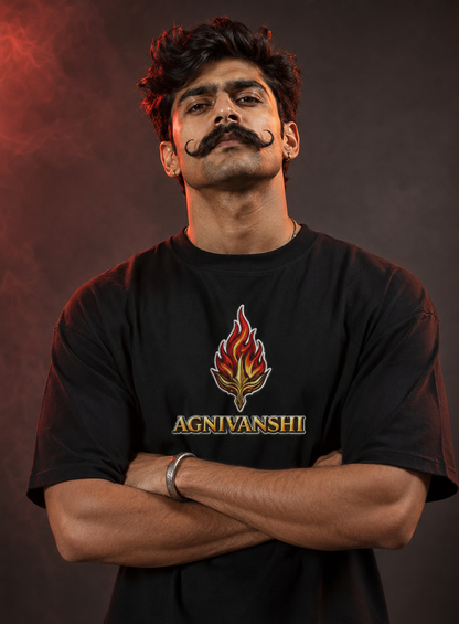 Agnivanshi Rajput Oversized T-Shirt | Unisex 100% Cotton Streetwear Tee
