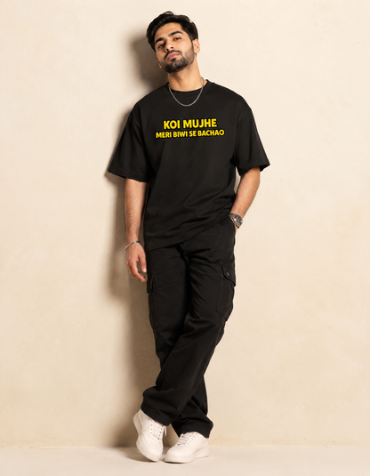 Funny Statement Tee Cotton Regular Fit
