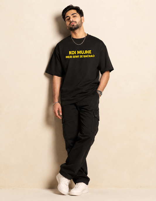Funny Statement Tee Cotton Regular Fit