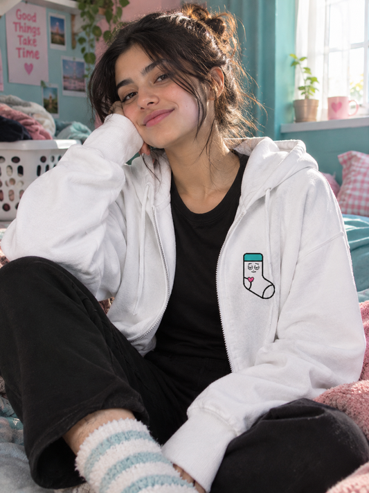 Sleepy Sock Zip Hoodie