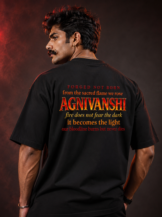 Agnivanshi Rajput Oversized T-Shirt | Unisex 100% Cotton Streetwear Tee