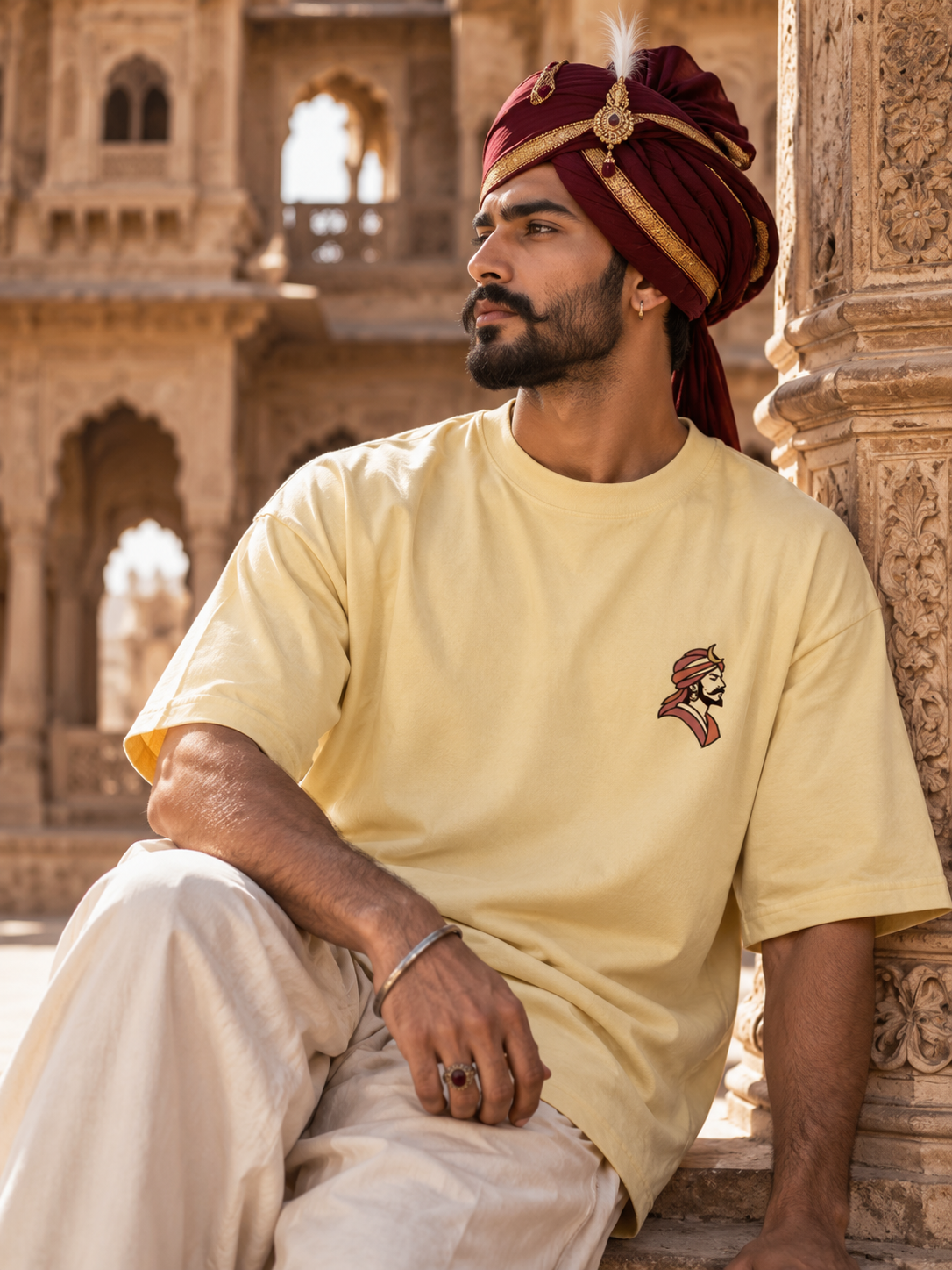 Chandravanshi Oversized Tshirt | Rajput Warrior Tee