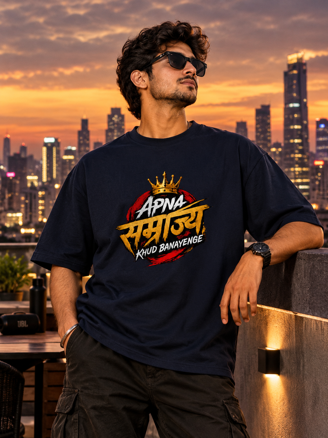 Apna Samrajya Khud Banaenge Unisex Oversized Cotton T-Shirt