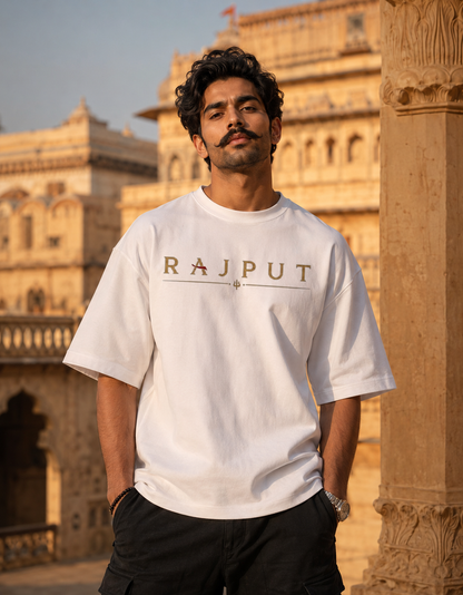 "Rajput Blood Oversized T-Shirt | Rajputana Pride Streetwear Tee for Men & Women