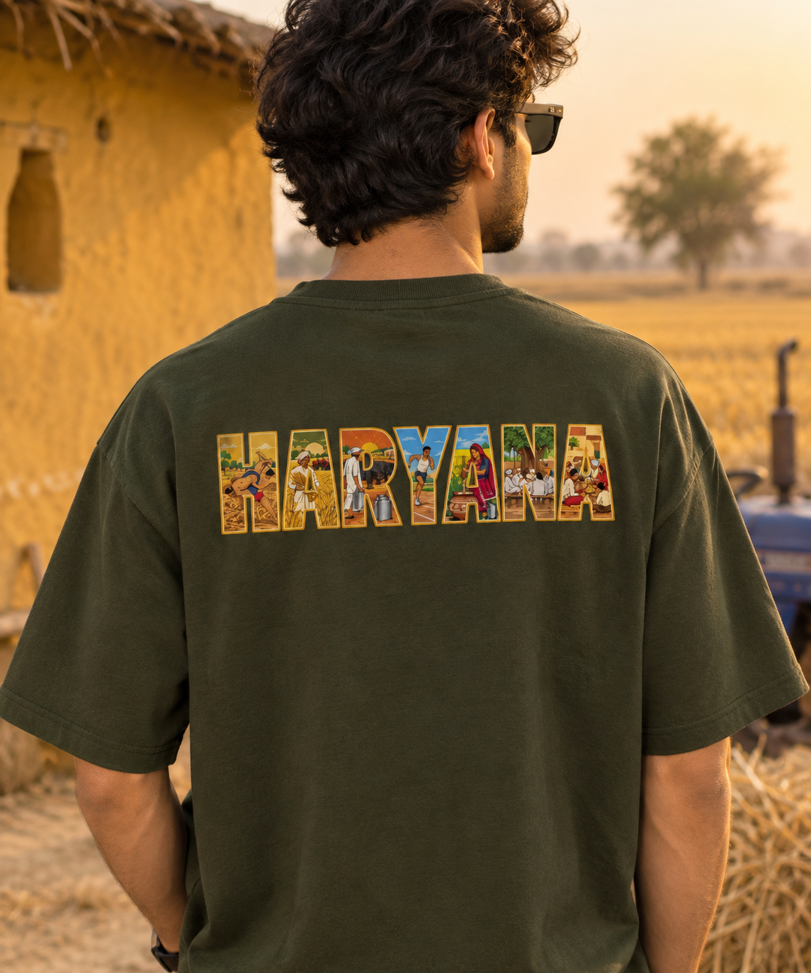 Haryana Printed Oversized Unisex Tee