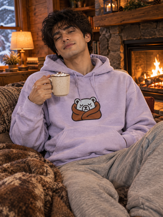 Bear In Blanket Hoodie