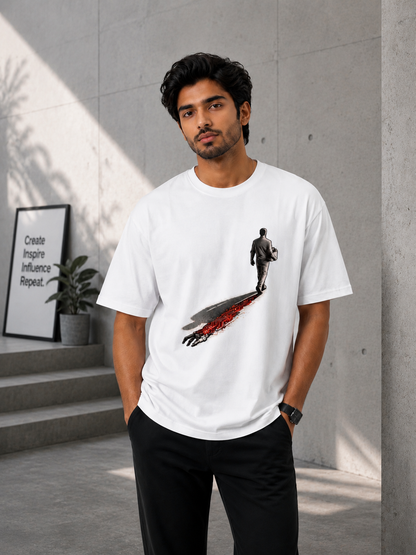 AI Job Loss Awareness Cotton T-Shirt | Circuit Path Graphic Tee