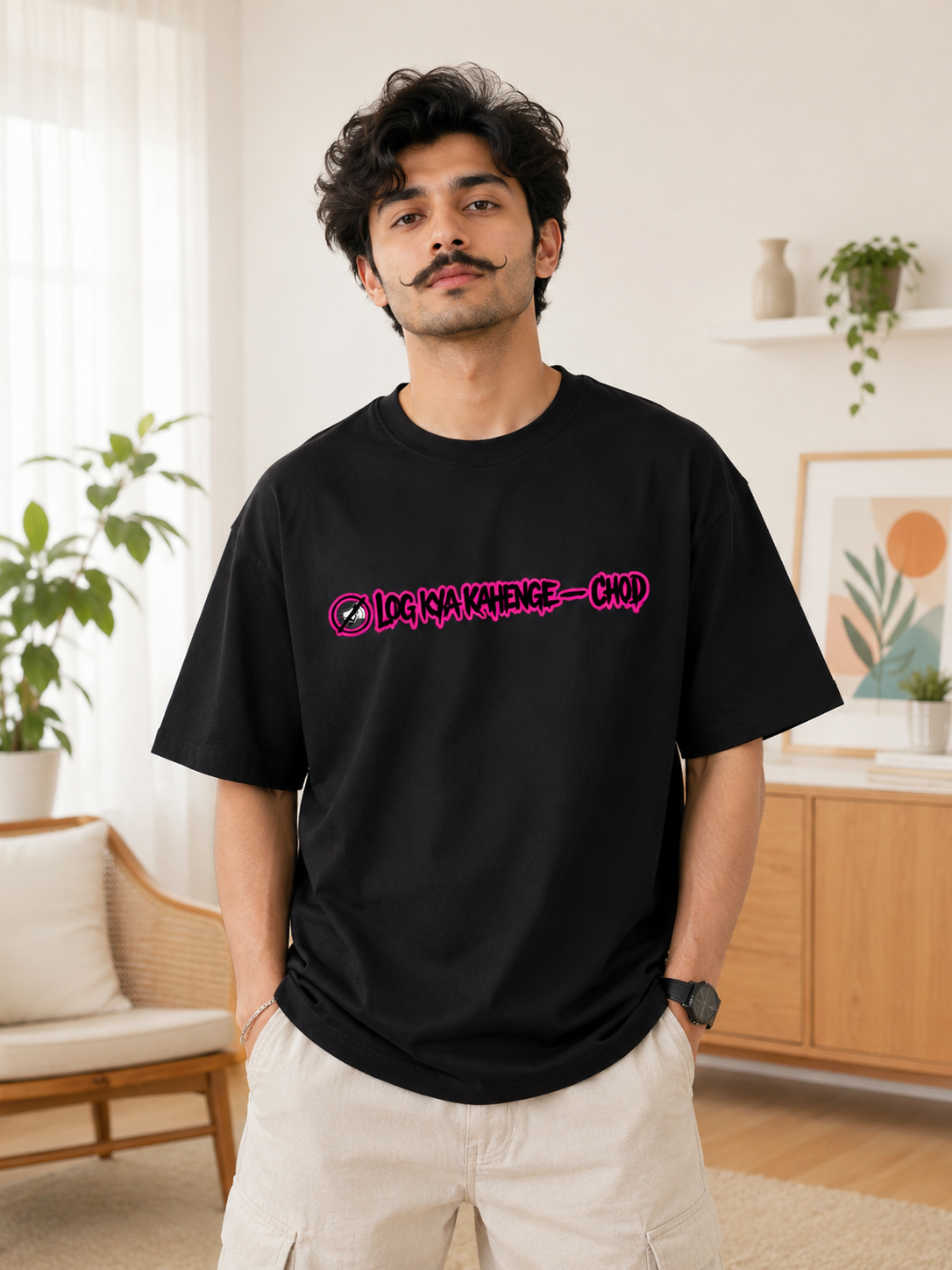 Log Kya Kahenge Funny Hindi Quote Tshirt | NERR Streetwear