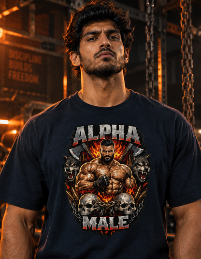 Alpha Male  Unisex Oversized Cotton T-Shirt