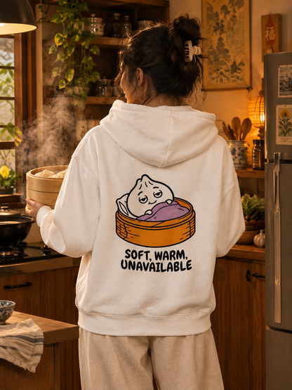 Momos Printed Zip Hoodie