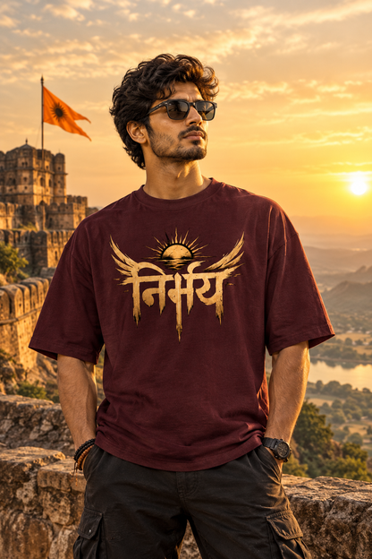 Nirbhay Unisex Oversized Cotton T-Shirt