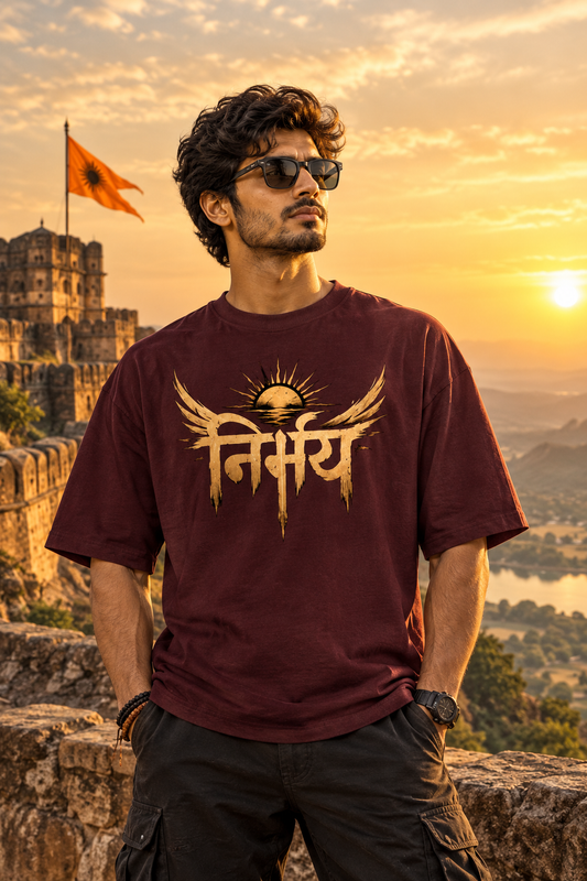 Nirbhay Unisex Oversized Cotton T-Shirt